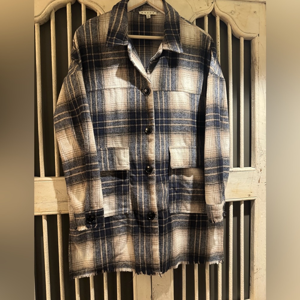 HYFVE Plaid Shacket